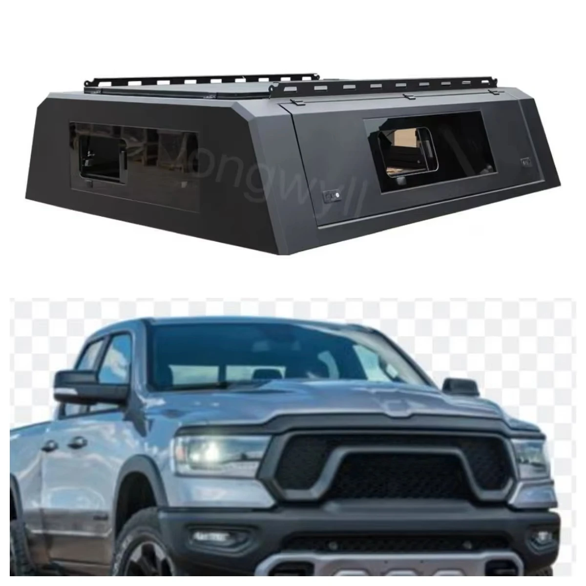 

Customized Hard Aluminum Truck Tub Topper for Land Cruiser Waterproof Camper Shell Smart Cap Sports with Key Lock