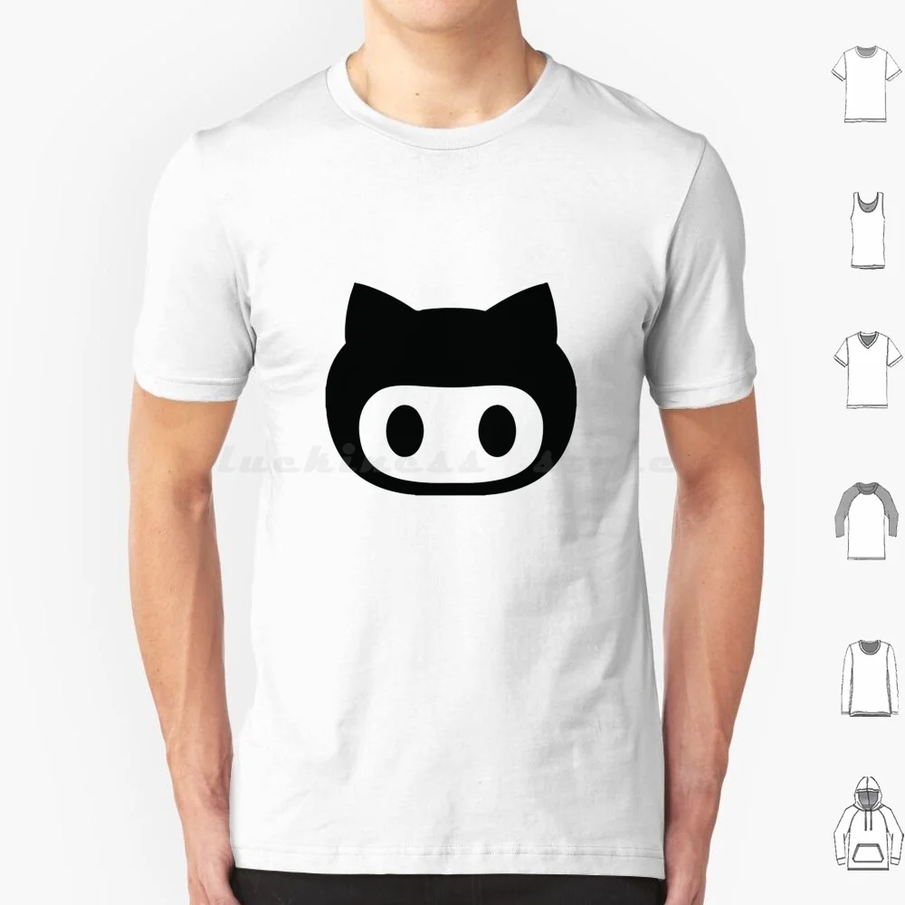 Gitface T Shirt Big Size 100% Cotton Github Octocat Mexican Cap Charro Cap Java Html5 Code Programmer Collection Microsoft