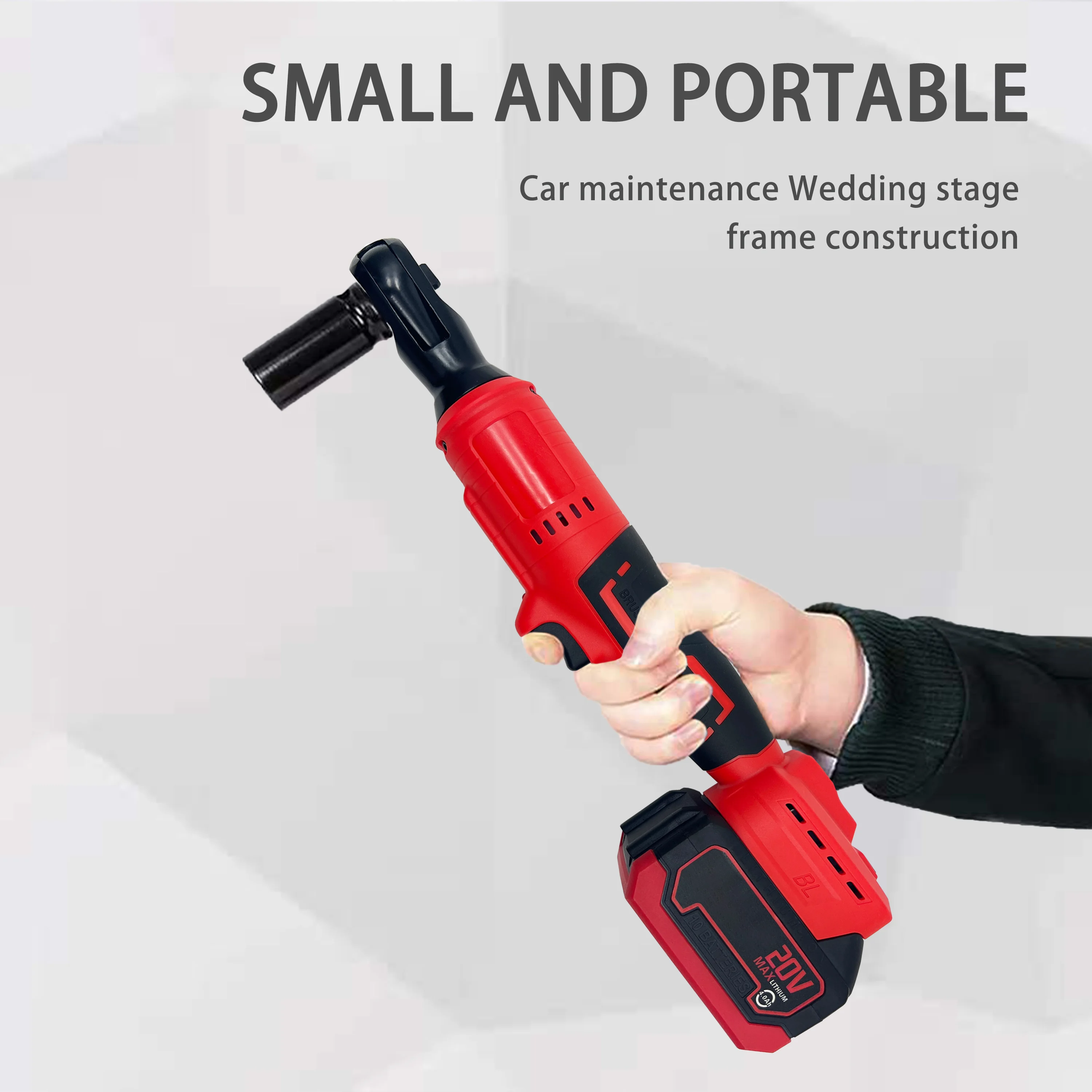 Llave de trinquete sin escobillas de 20V, llave de impacto eléctrica, personalización, llave de impacto sin escobillas