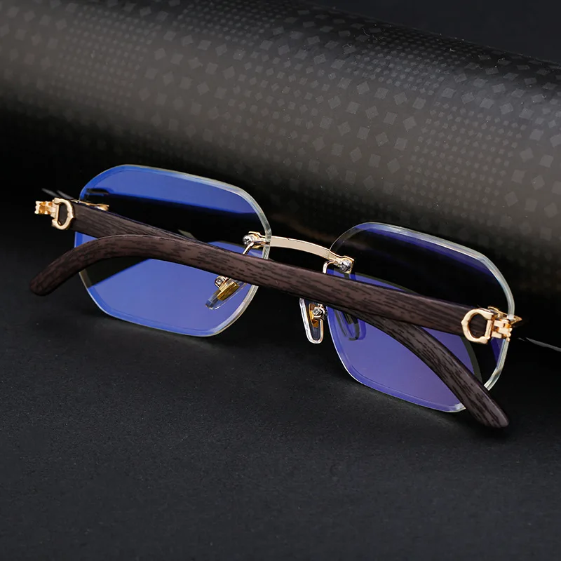 Rectangular sunglasses without frame, personalized sunglasses, fashionable