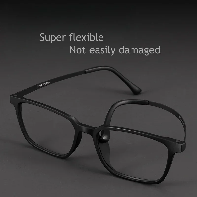 إطار نظارة رجالي جديد من OLLYMURS خفيف للغاية TR90 بإطار كامل وجه كبير من التيتانيوم النقي إطار نظارات طبية بصرية 9805