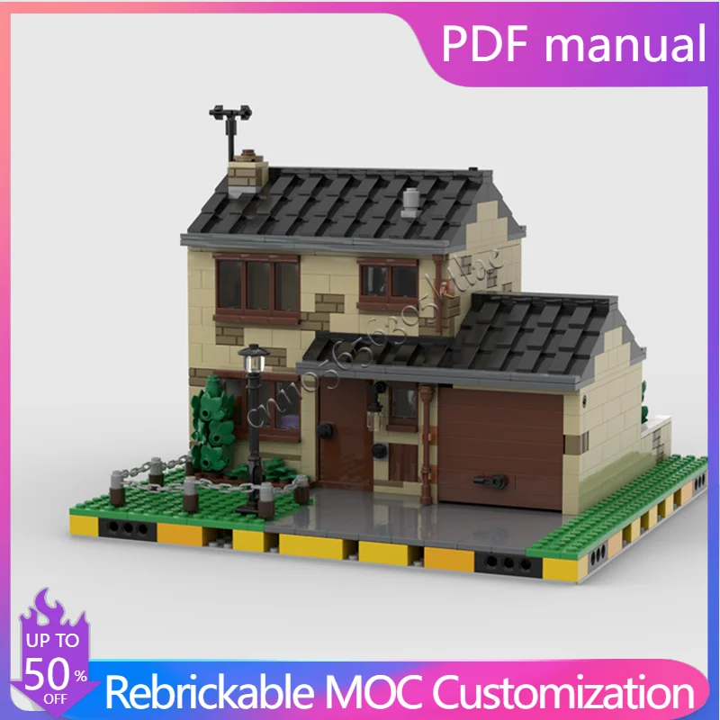 บล็อกตัวต่อบ้านส่วนตัว 1531 ชิ้น รุ่นใหม่ โมเดลสถาปัตยกรรมสมัยใหม่ ของเล่นประกอบเองสำหรับเด็ก ของขวัญวันเกิด