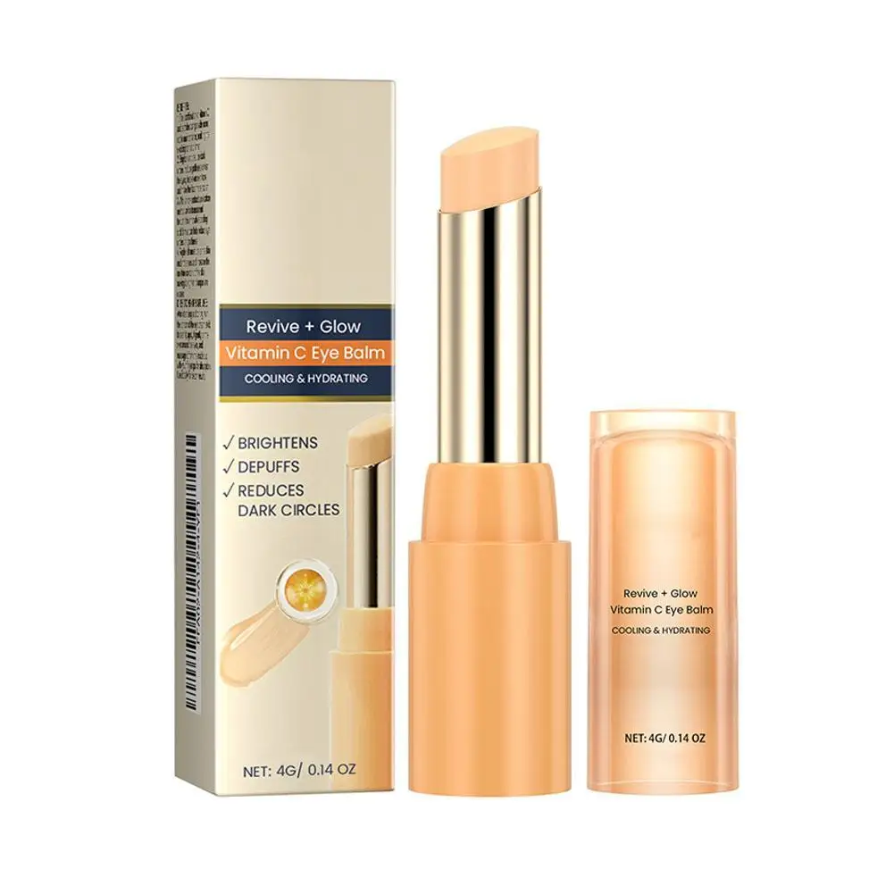 Crema para ojos con vitamina C, bálsamo hidratante antiarrugas para reducir las líneas finas, eliminación de bolsas para ojos, ojeras, Reduce los cosméticos
