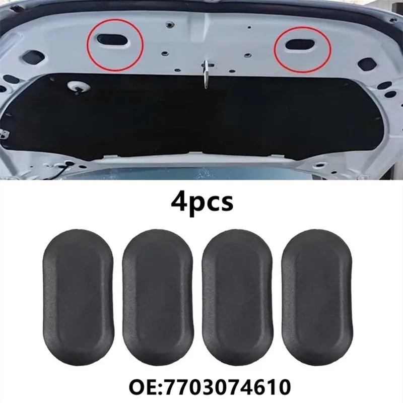 4pcs 7703074610 Car Engine Compartment Plug Cover For Renault Logan Megane III Scenic Clio Symbol Sandero Twingo DACIA Duster