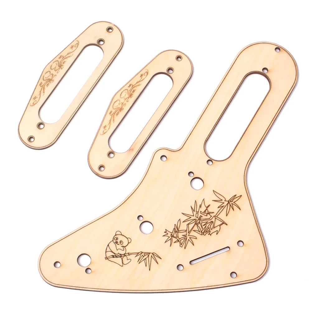 

Pickguard Pickup Frame Set Wood Loaded Humbucker For St Gb404 Vintage Style Diy Guitar Parts Replacement