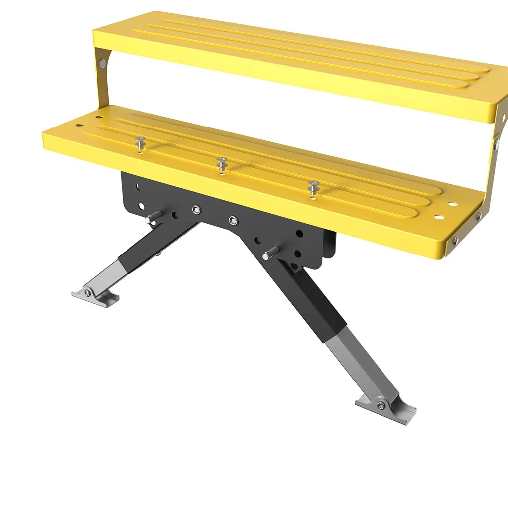 

Aluminum RV Step Stabilizer RV Adjustable Height Stair Stabilizer Jacks RV Step Bracket Campers Step Jack Camping Car Accessory