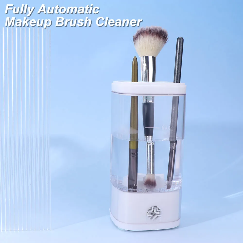 Transparent Makeup Brush Cleaning Machine Quick Drying Convenient Electric Cosmetic Washing Tool High-speed Easy To Operate