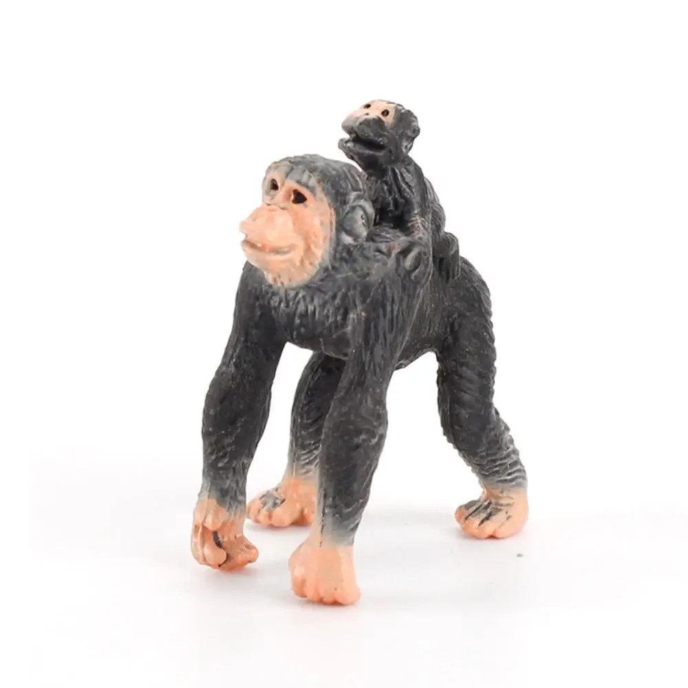 Wild Animal Monkey Action Figures PVC Material Miniature Chimpanzee Model Education Home Decor Orangutan Gorilla Model