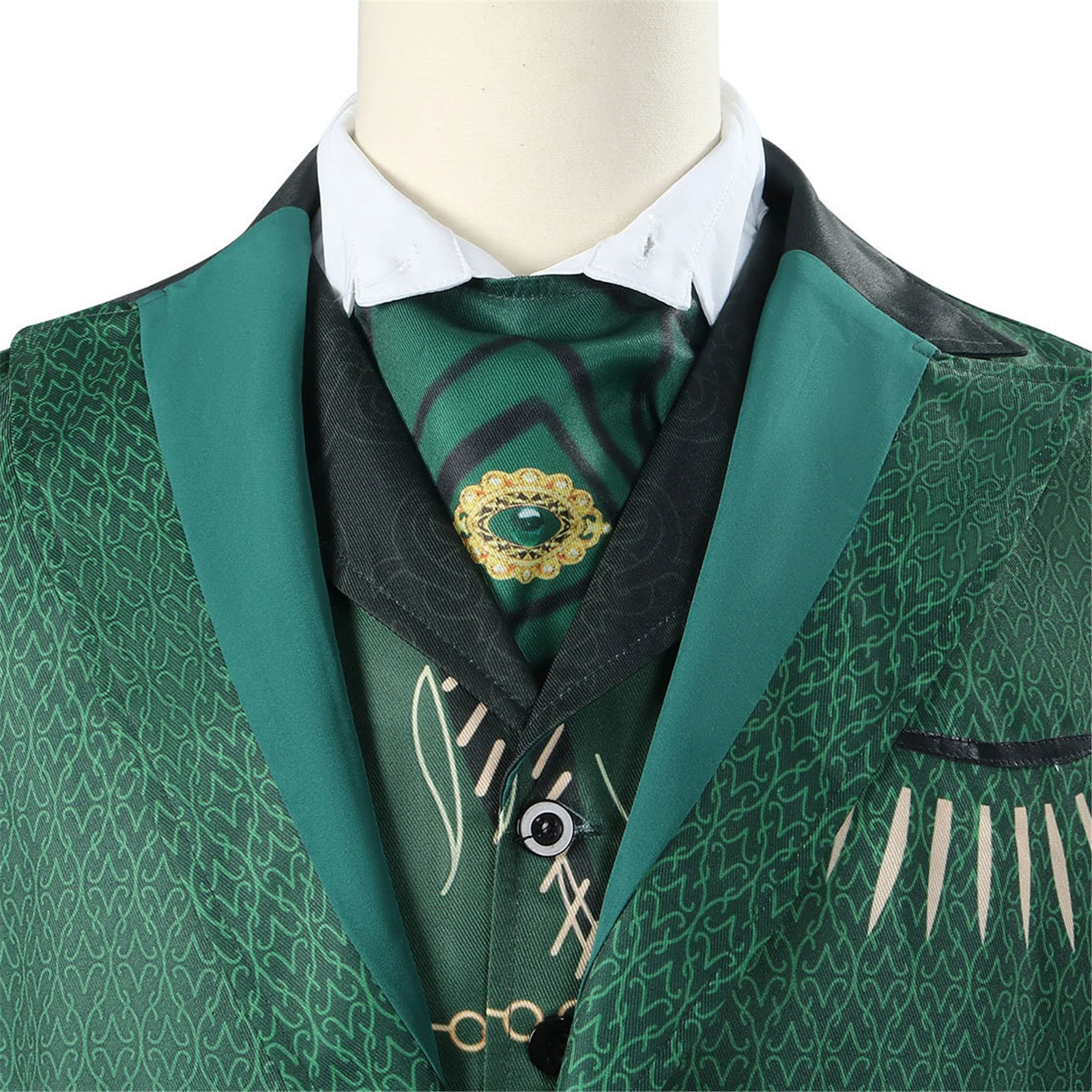 رائع معالج تأثيري حلي قميص السراويل معطف مجموعة كاملة لحفلة الهالوين