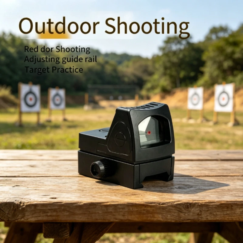 

2026 Red Dot Reflex Scope Plastic Optics Adjustable Guide Rail 20mm Mount Outdoor Target Practice Shooting Accessory