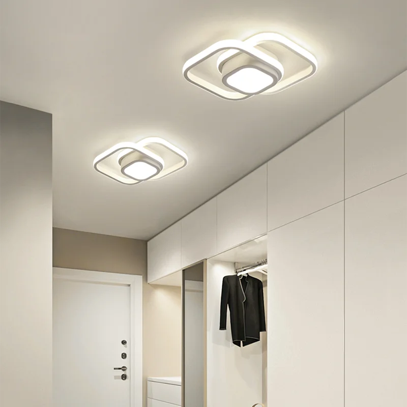 Luz LED de techo para pasillo, lámpara con Sensor de cuerpo, 36W, 32W, accesorios de iluminación para armario, guardarropa, Lustre