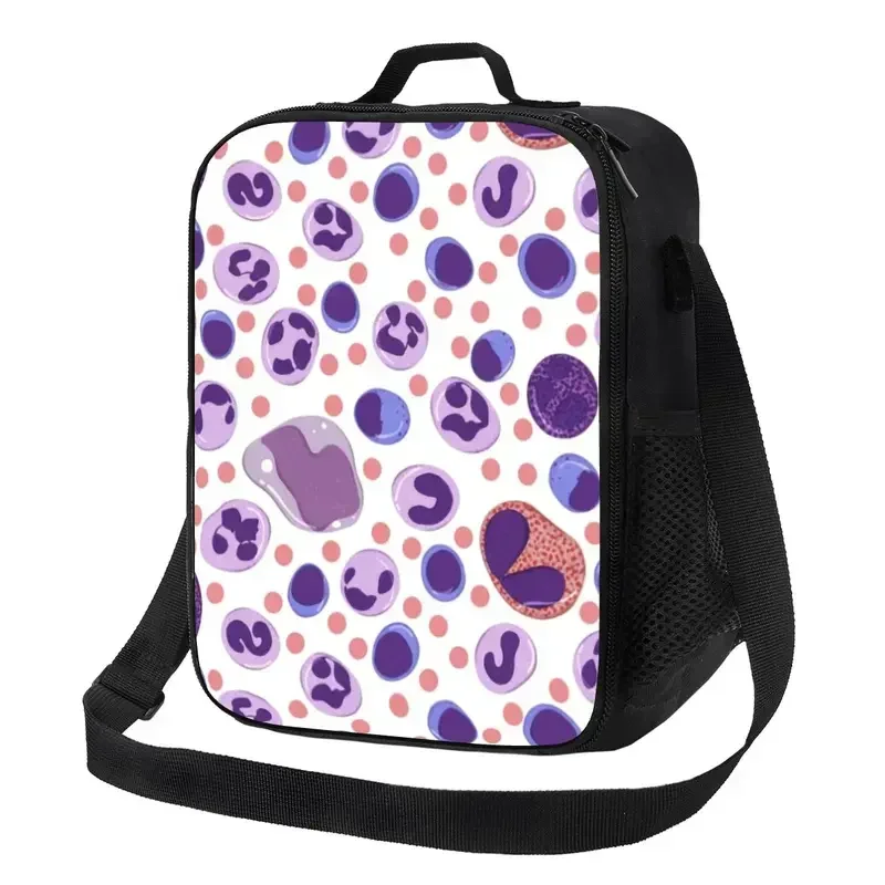 Science Chemistry Cell WBC Insulated Lunch Bag for School Office Chemical Biology Laboratory Leakproof Thermal Cooler Bento Box