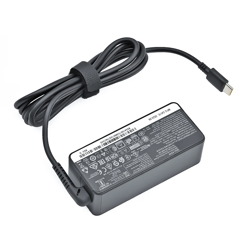 20V 2.25A 45W Type USB C Laptop AC Adapter Power Supply ​Charger For Lenovo C330 S330 C340 S340 100E T480 T480S T580 T580S E480