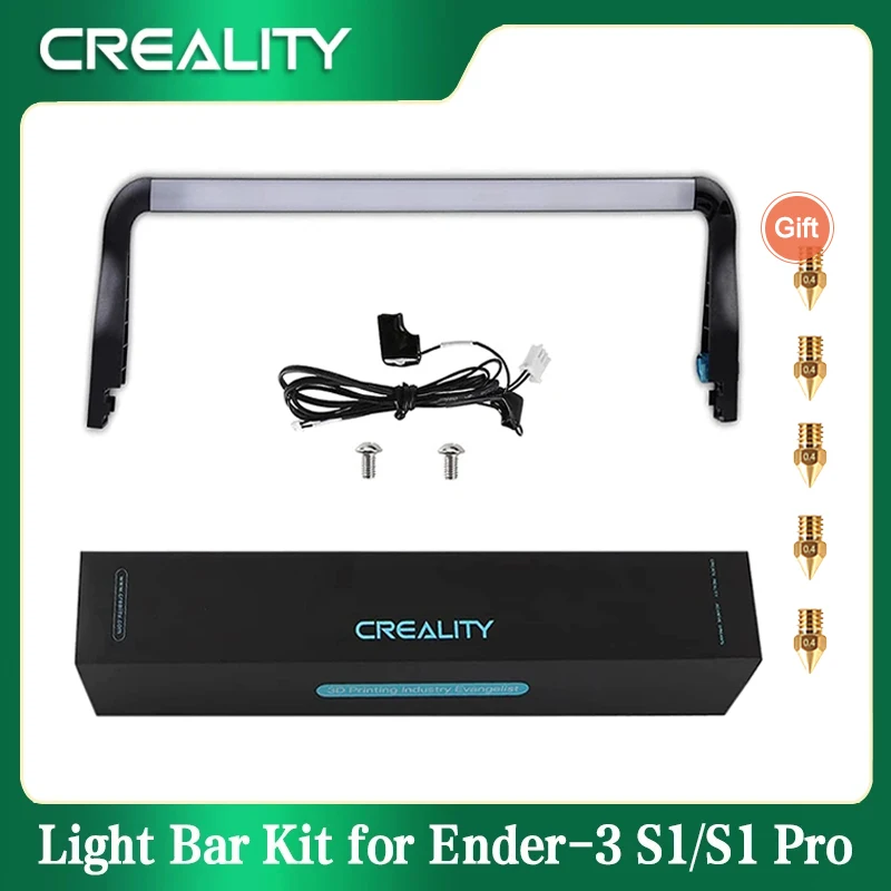 

Creality 3D Printer Ender-3 S1/S1 Pro Light Bar Kit LED Light Energy Power Saving Easy Installation Soft Light No Strobe 24V/5W