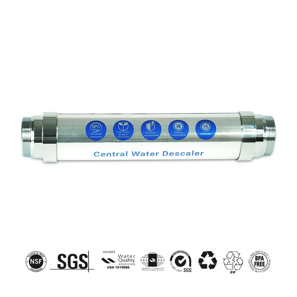 Salt Free Water Descaler Whole House, Scale Water Softener System, Prevent Scale Built Up On Water Heaters,  Toilet & Boilers