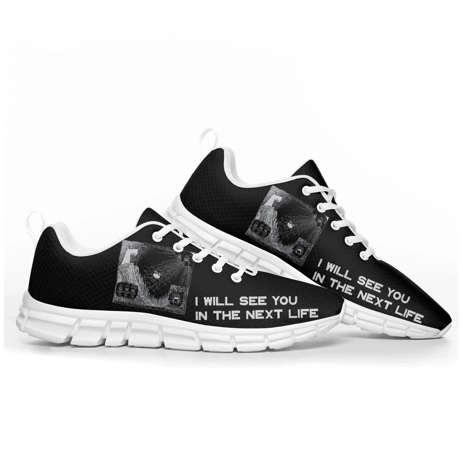 

Radiohead Rock Band Sports Shoes Mens Womens Sneakers White Casual Custom Couple Shoes