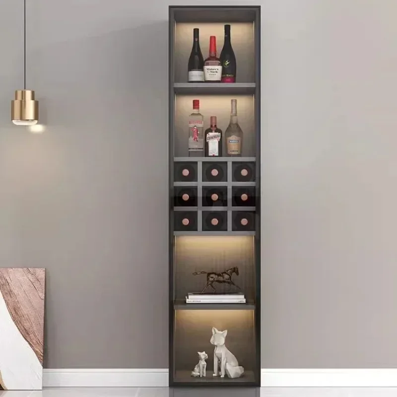 Armario de vino con puerta de vidrio, vitrina de piso de lujo, moderno, nórdico, para el hogar, restaurante, café, Simple, Meuble Vin, muebles de Bar