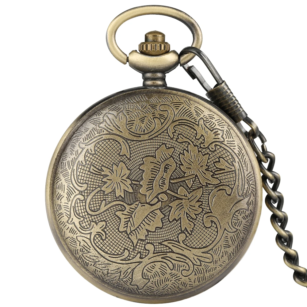 Antique Bronze Lady High Heels  Hollow Hunter Design Quartz Pocket Watch Pendant Necklace Clock Retro Women Pocket Clock Gifts