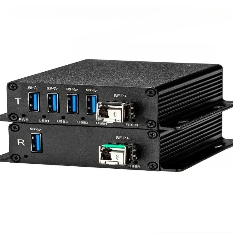 

Good Quality 4-port Usb 3.2/3.1/3.0 Over Fiber/utp Extender Support All Kinds of Usb Devices