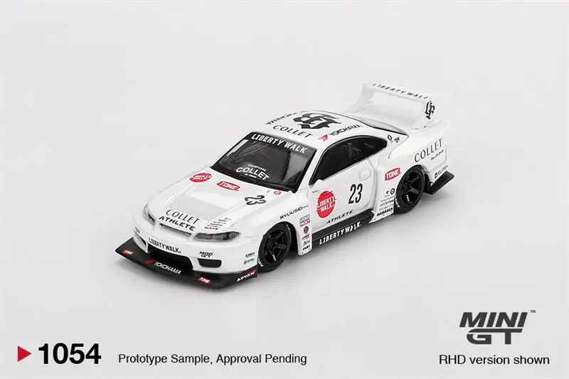 

(Предзаказ) блистерный ящик - MINI GT 1:64 LB-Super Silhouette S15 SILVIA ATHLETE RHD MGT01054 Литая под давлением модель коллекционной машины