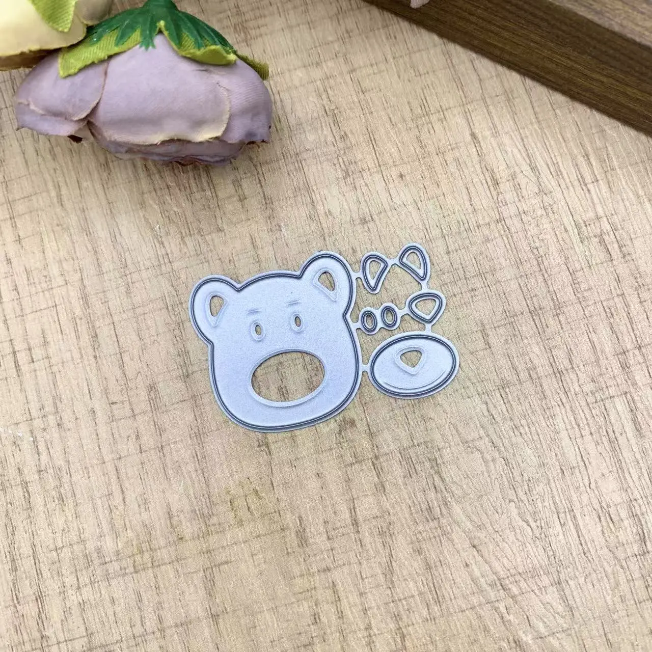 Cartoon Bear Assemble Metal Cutting Dies DIY Scrapbook Card Making Etched Die Paper Craft Embossing Template