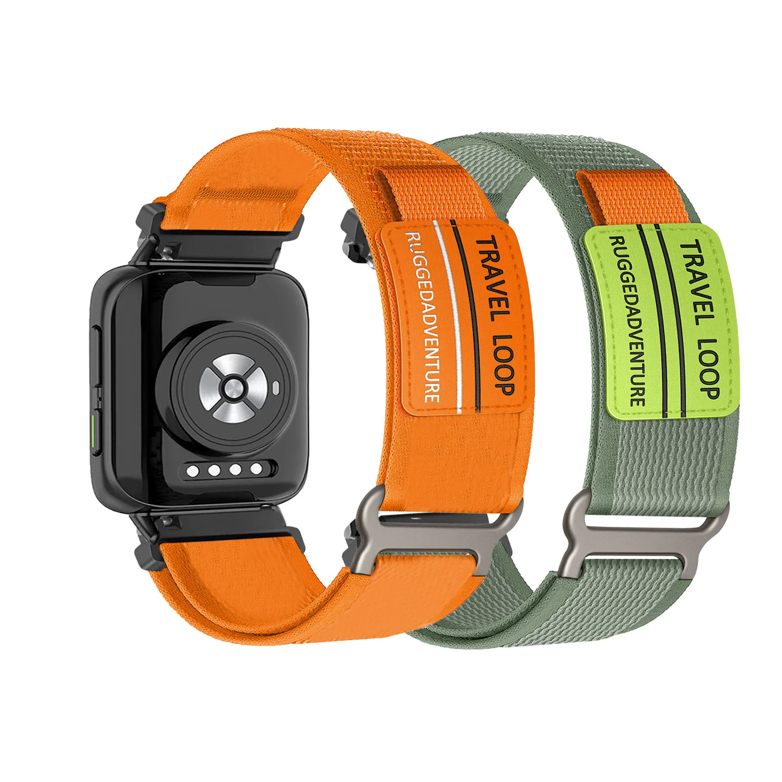 

2 шт. нейлоновые ремешки на липучке для часов OPPO, 46 мм