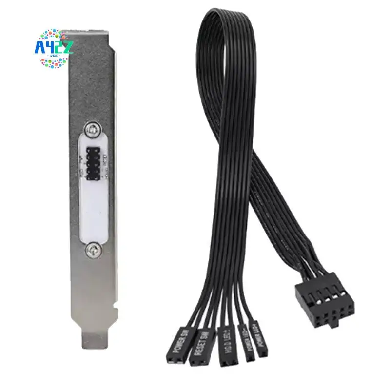 A42Z-Motherboard External Power Switch HDD LED Restart Button Extension Power Cable For PC Case Chassis PCI Baffle