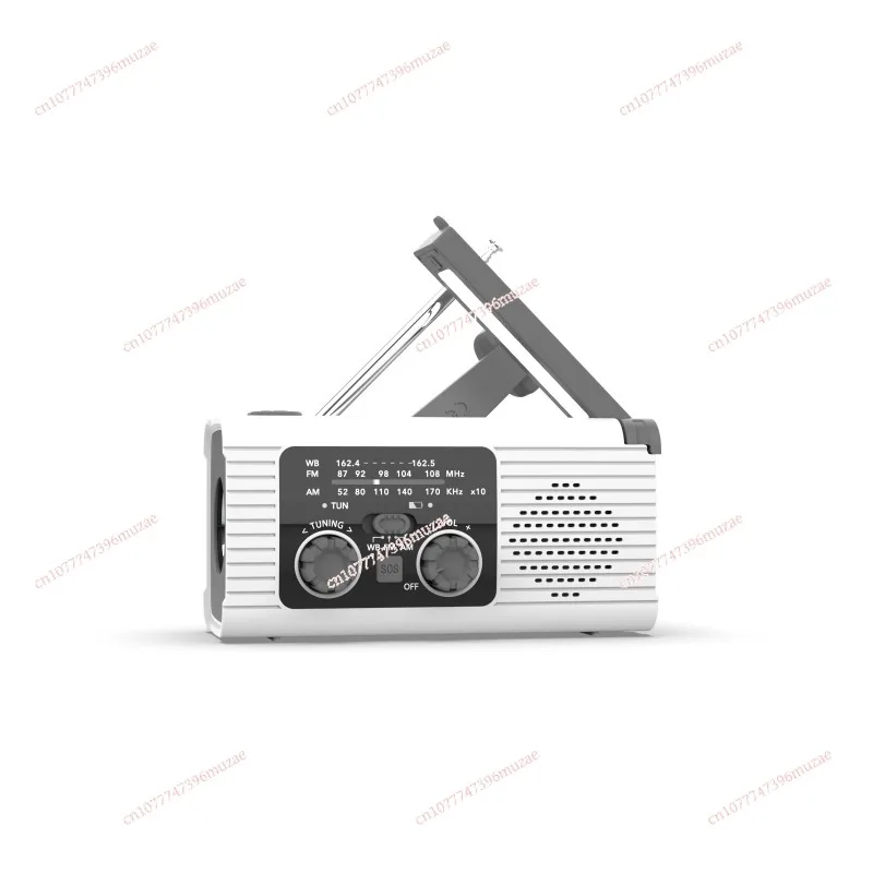 Multifunctional solar hand crank charging mobile phone emergency radio charging lighting disaster prevention radio