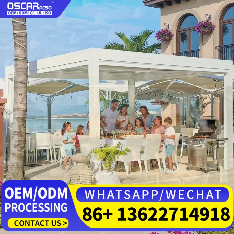 Aluminum Folding Patio Door System with Large Glass Panels Slim Frame Design High Temperature Resistance for Northern Regions Ou