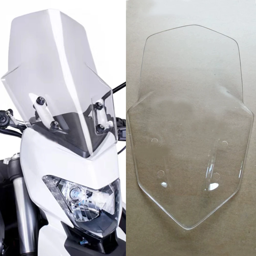 Motorcycle Windscreen Windshield for Ducati Hyperstrada 939 2016 2017 821 2015 2014 13 Touring Screen Wind Deflector Viser Visor