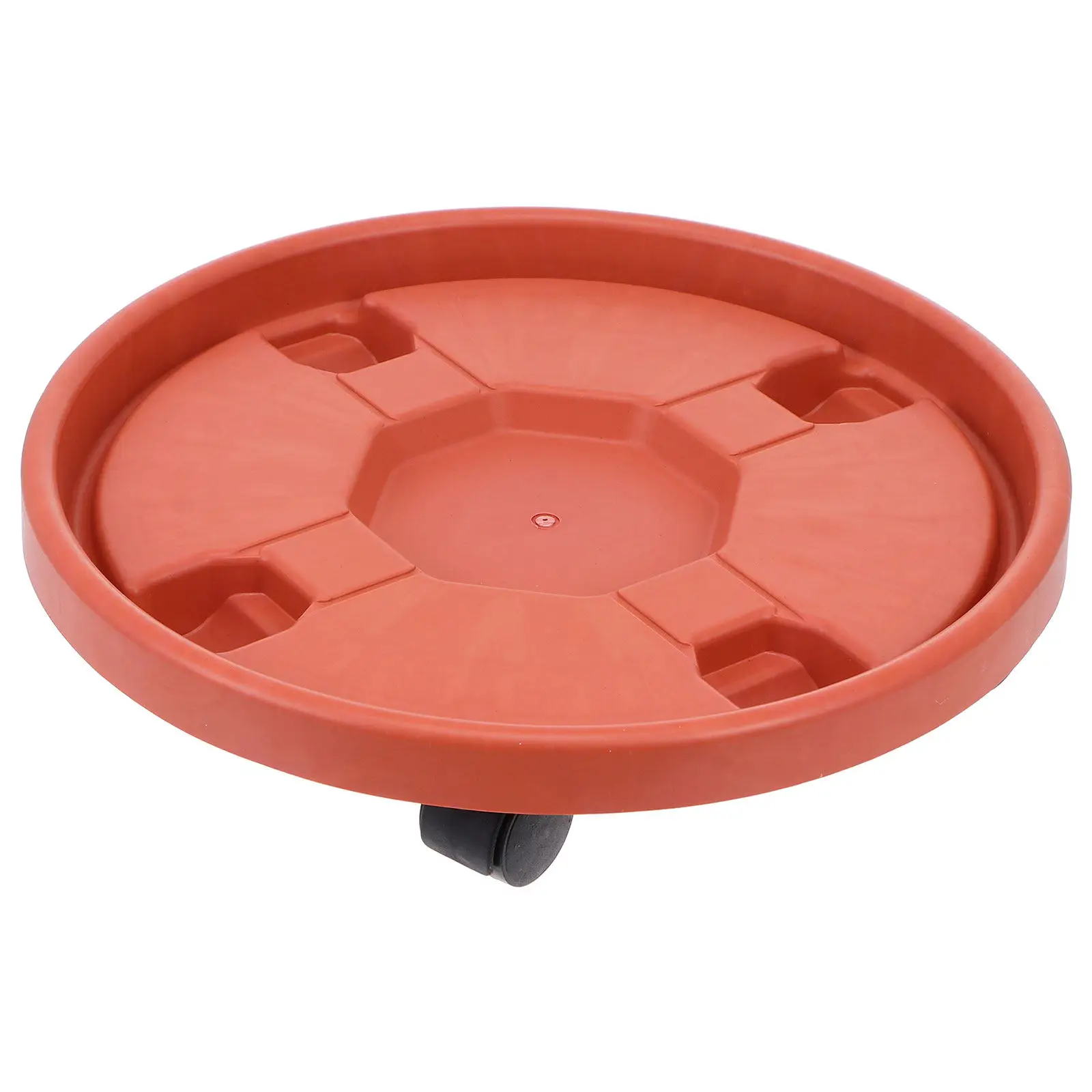 1Pcs Thick Plastic Movable Plant Pot Tray Universal Wheel Flower Vase Rack Round Large Flowerpot Holder Movable Pot Tray