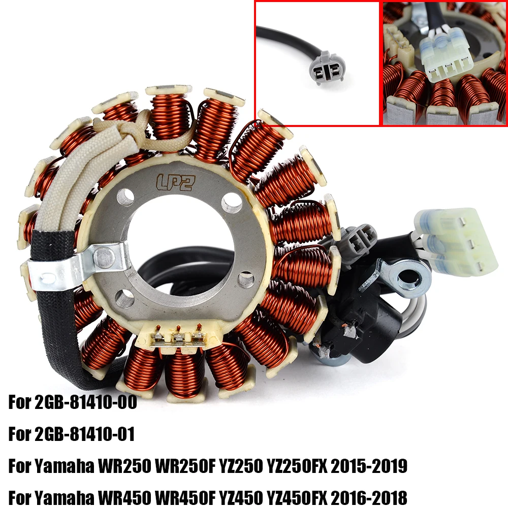 

WR250 F WR450 F YZ250 FX YZ450 FX Stator Coil For Yamaha WR250 WR250F YZ250 YZ250FX 15-19 WR450 WR450F YZ450 YZ450FX 16-18