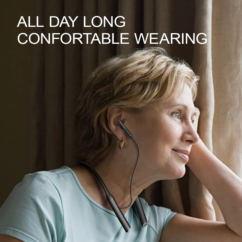 Hanging neck Bluetooth earphones with hearing aid function accessory wireless noise reduction and sound amplification parts