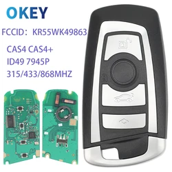 Okey Remote Smart Car Key 315/433/868Mhz For BMW F 1 2 3 4 5 6 7 CAS4+ FEM System CAS4 F System Fob KR55WK49863 Keyless Entry