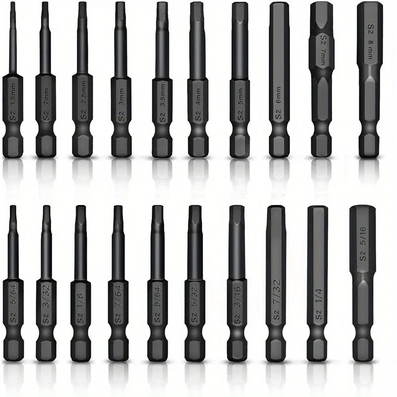 

Набор сверл SAE с шестигранной головкой, 10 шт., диаметр 1/4 (6,35 мм), быстроразъемный хвостовик, магнитные отвертки