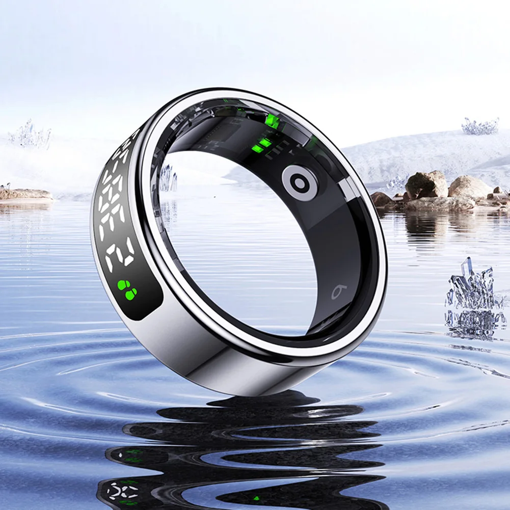 Anillo inteligente rastreador de salud con frecuencia cardíaca oxígeno en sangre monitoreo del sueño anillo de salud anillo de seguimiento de Fitness para mujeres y hombres