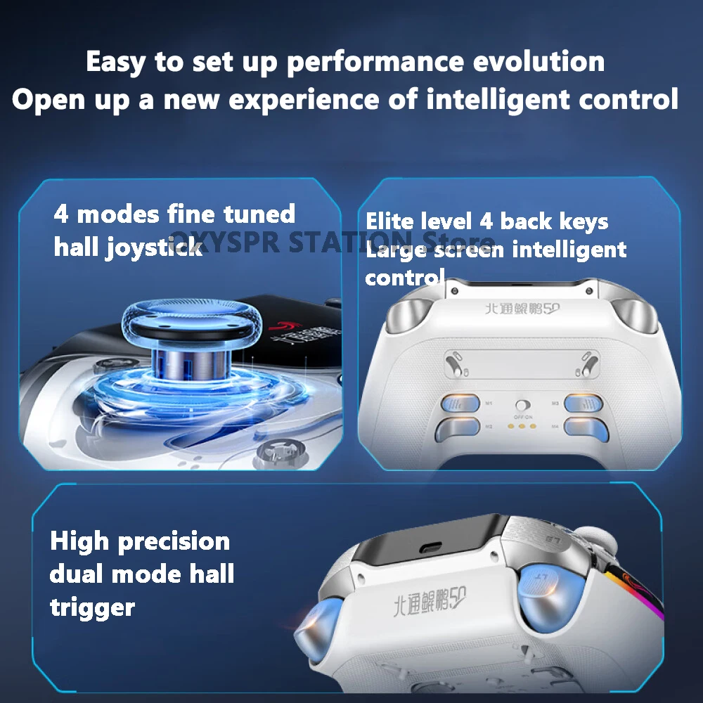 Original Betop Beitong Kunpeng 50 Smart Gamepad Wireless Bluetooth Game Controller For Nintendo Switch PC TV Mobile Phone RGB