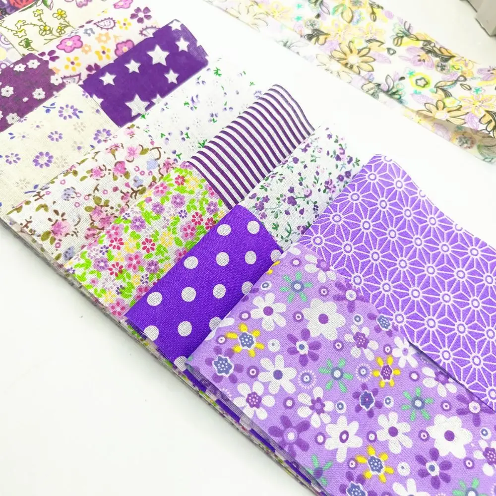 

40 Pieces/Set Vintage Cotton Fabric Strips Crafts Floral Printed Colorful Precuts Fabric Jelly Rolls Breathable