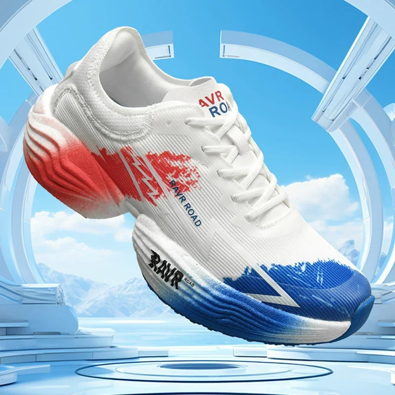 

Men's Sneakers Marathon Rebound Carbon Plate Running Shoes Cushioned Walking Shoes Thick Soles Light Weight Tennis Shoes