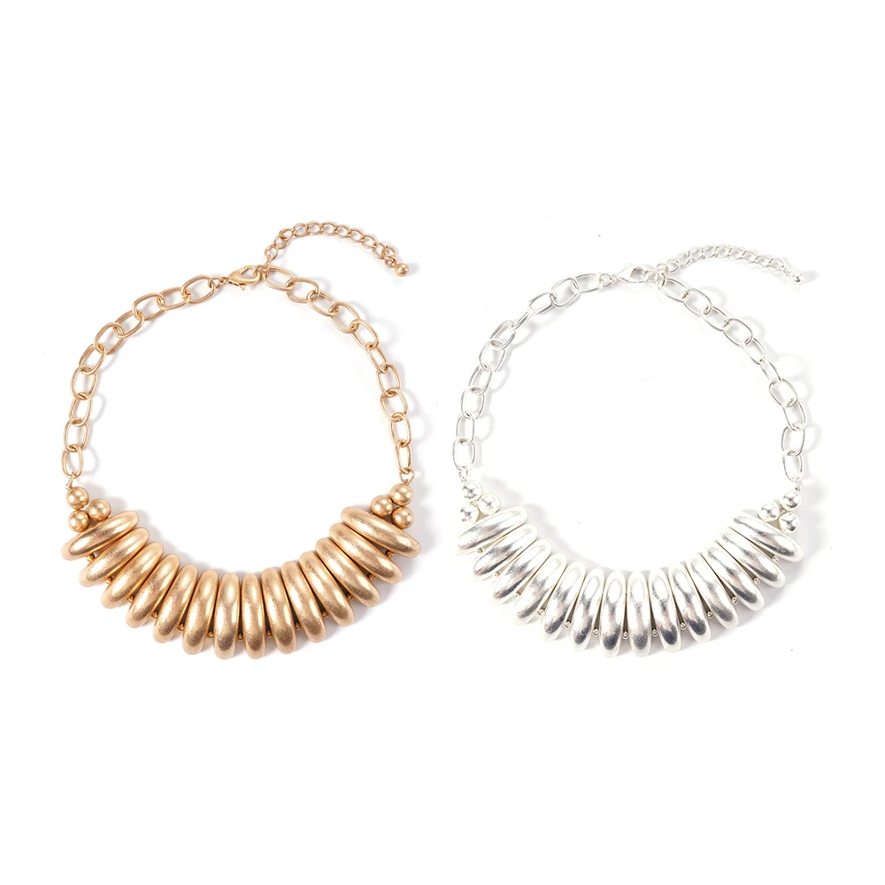 

New Model Unique Metal Curve Necklace Fashionable Jewelry Gift for Valentine's Day Birthday Wife Mother