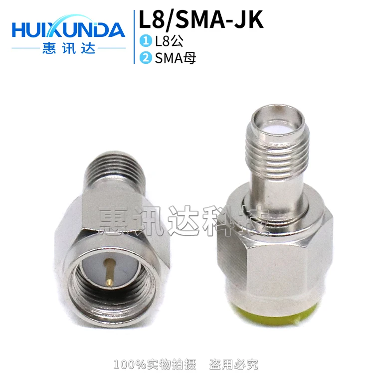 

L8/SMA-JK L8 male inner pin to SMA female outer hole SMA/L8-KJ L8 connector