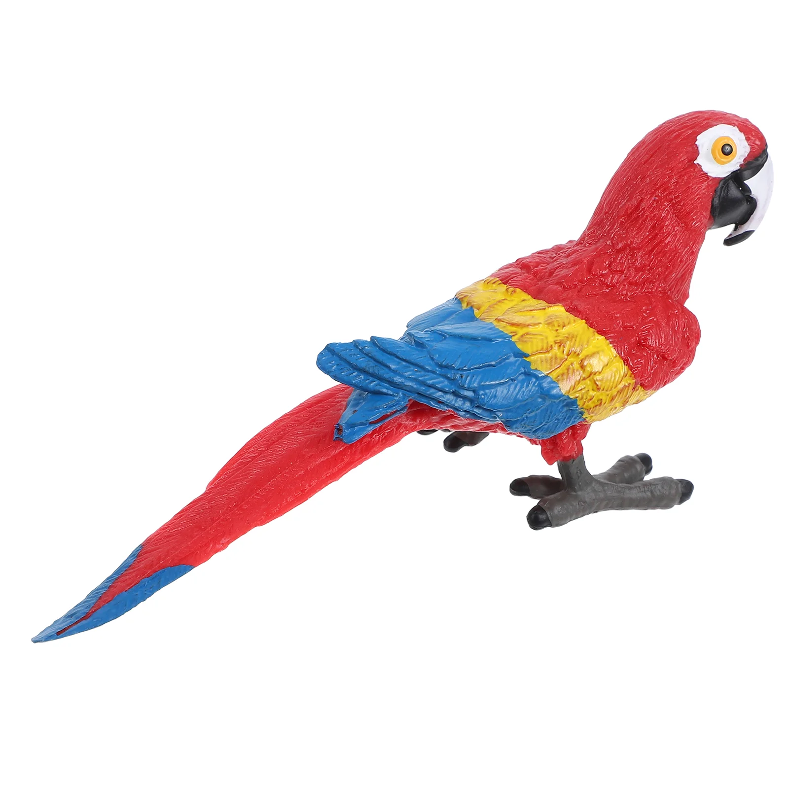 Simulation Animal Model Adorable Red Parrot Toy Model Desktop Decoration for Children Playing simulation model