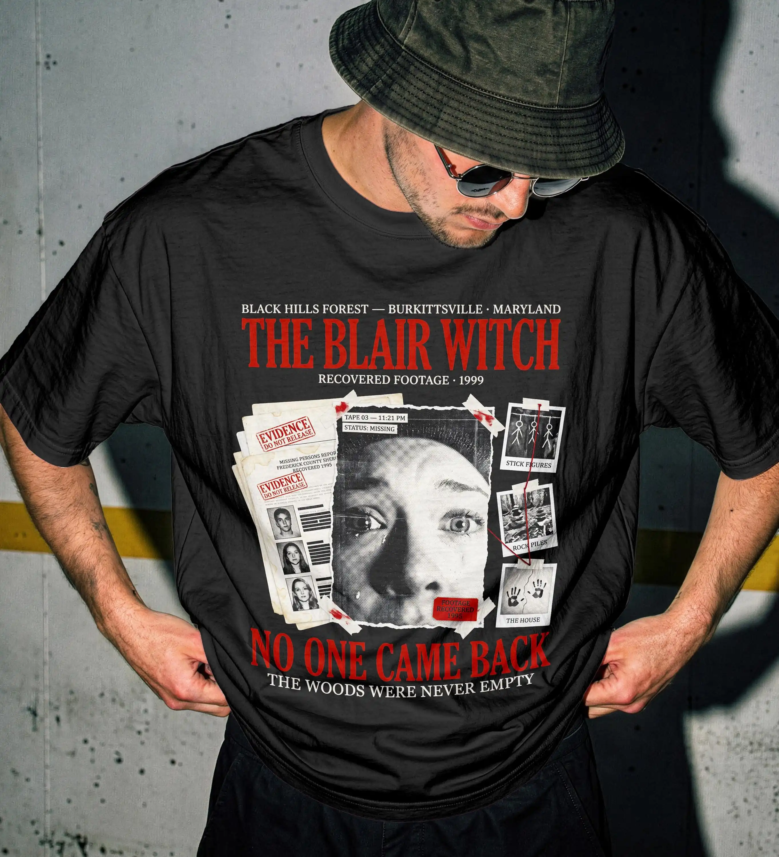 The Blair Witch Project 1999 Horror Film Found Footage Cult Classic Graphic T-Shirt Cotton Men Women Streetwear Tee