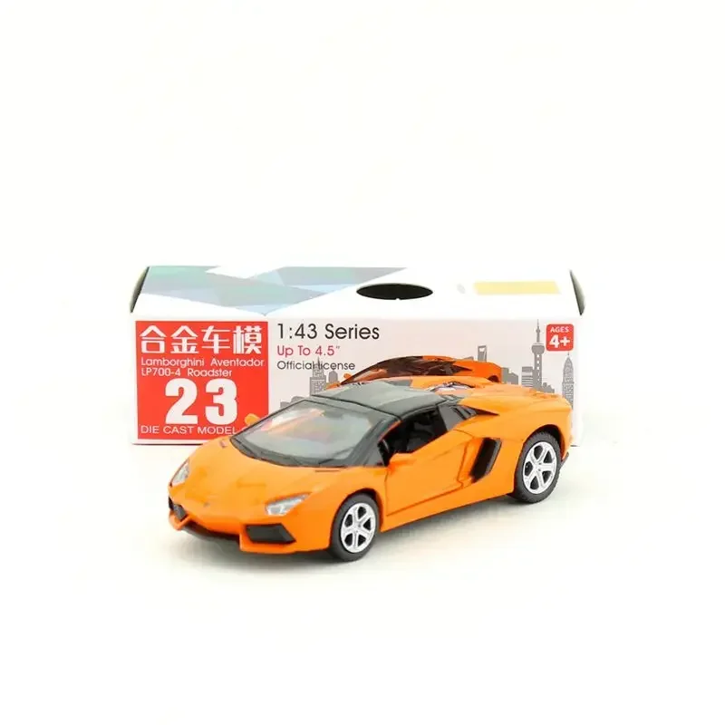 1:43 Lamborghini LP700-4 Legering Trek Speelgoed Auto Model Voertuigen Garage Kit Decoratieve geschenken Willekeurige kleur