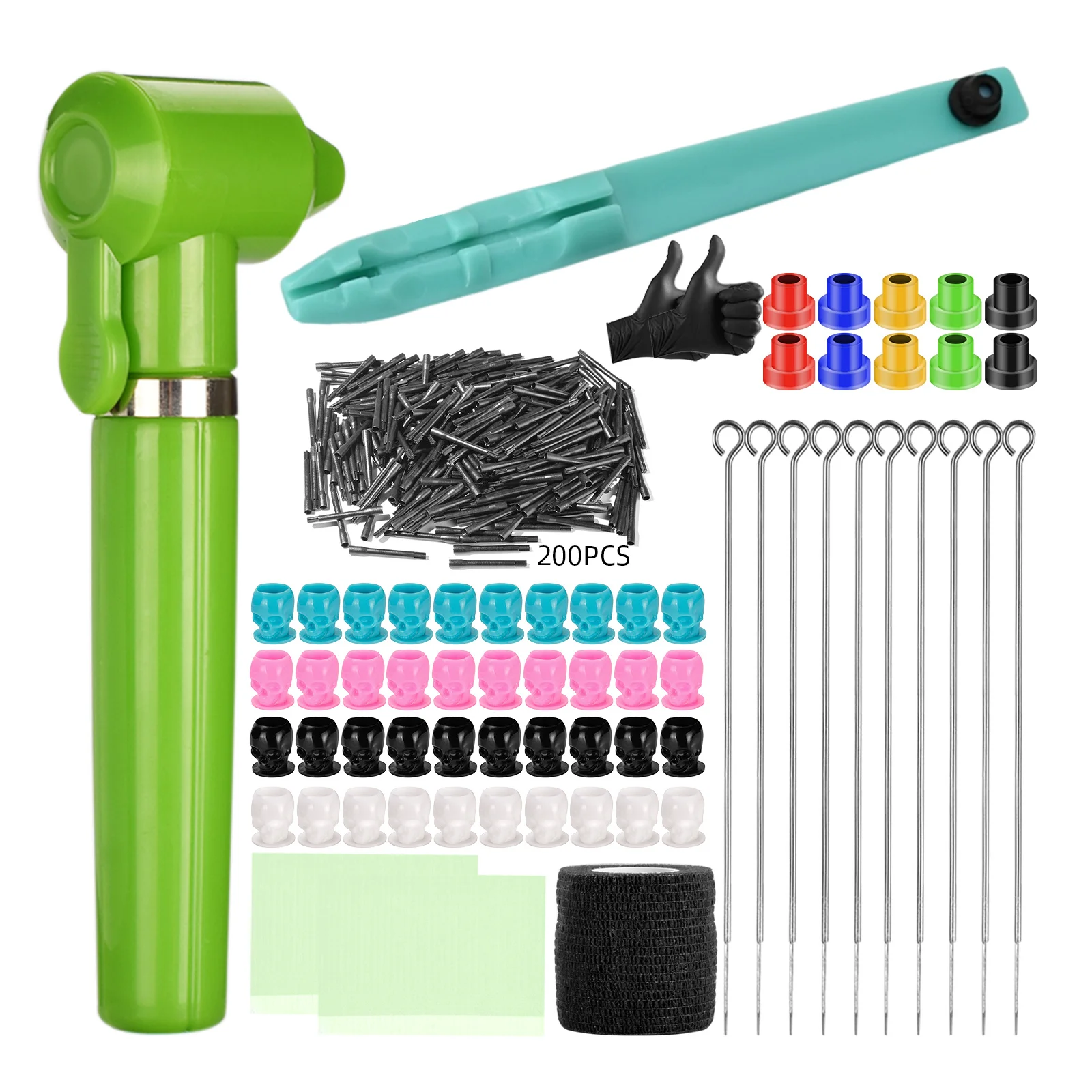 

Tattoo Ink Mixer Pigment Stirrer Mixing Hand Poke Pen and Stick Tattoo Machine Tattoo Needles Pads Accessories Permanent Makeup