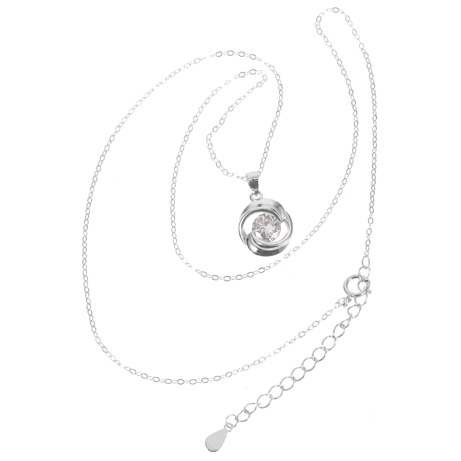 

Rose Necklace Zircon Pendant Minimalist Women Jewelry Trendy Simple Elegant Necklace Jewelry Chain Gifts