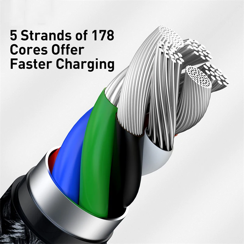 Baseus kabel USB C dla iPhone 13 12 Pro Max PD 20W szybki kabel ładowania dla iPhone 11 8 ładowarka kabel USB typu C dla Macbook Pro — zdjęcie produktu 5