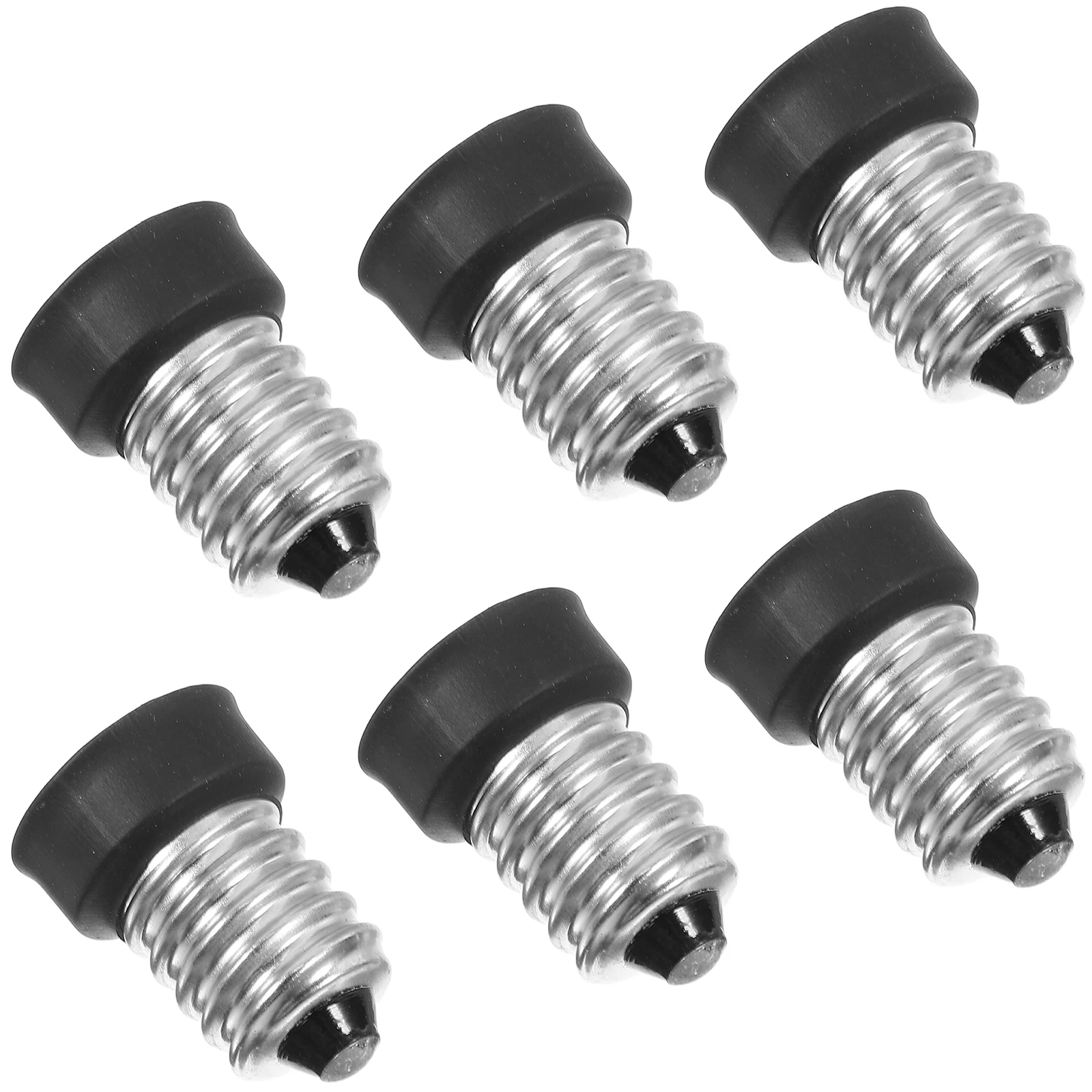 

6pcs Lamp Adapter Light Bulb Socket Holder E14 to E12 Converter Copper Replacement Parts Sturdy Material Easy Install Wide