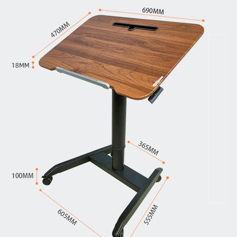 Mesa de Elevación plegable automática neumática, sofá, mesita de noche, escritorio de computadora de pie, escritorio móvil con plataforma perezosa