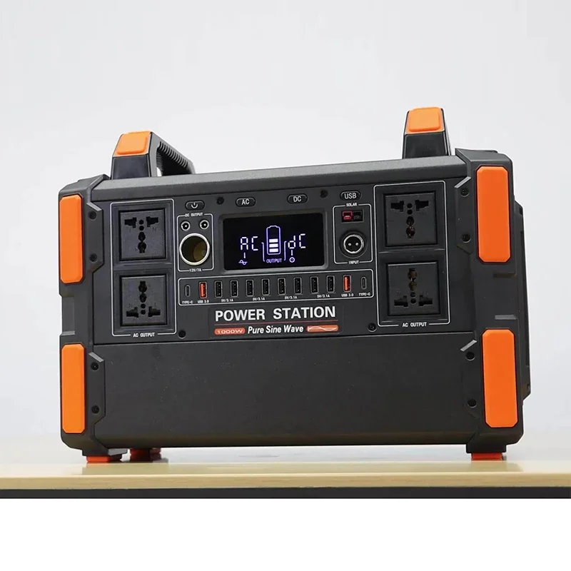Big Capacity 1000 Watts EU UK Plug Outdoor Solar Panel Charger Power Bank Portable Power Station
